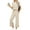 Z-Beige, variant on Outfit Sets for Women Summer Short Sleeve Tops And Pants Sweatsuits Casual 2 Piece Tracksuit Lounge Set