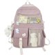 thumbnail image 1 of Kawaii Backpack with Cute Pin and Accessories Cute Kawaii Backpack for School Bag Kawaii Girl Backpack (Pink), 1 of 4