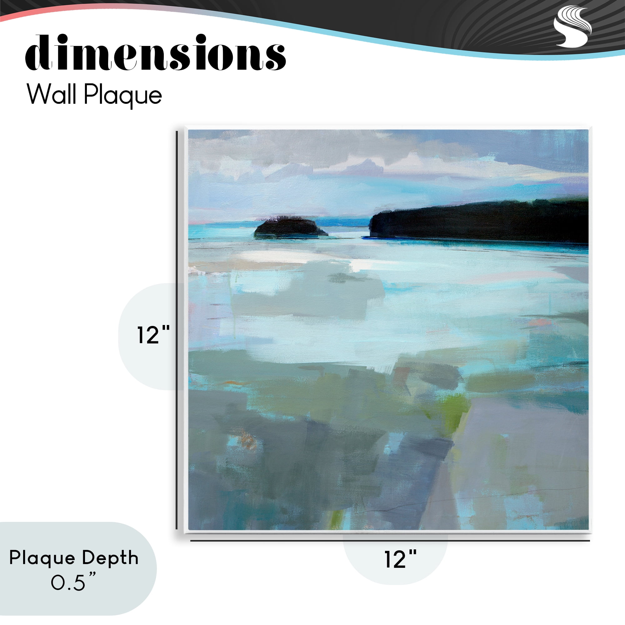 Stupell Industries Freeport Maine Abstraction Wall Plaque Art, design by Kathleen Robbins