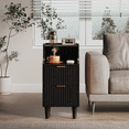 thumbnail image 4 of UGTOO -Set of 2 Modern Black Nightstands with Drawer and Storage Shelf, End Tables for Bedroom and Living Room, Easy Assembly, 4 of 9