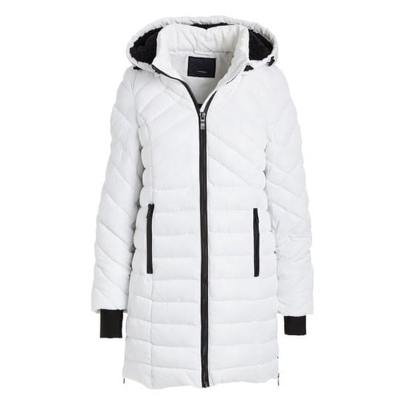 Steve Madden Quilted Side-Zip Off White (Women's), Size Medium