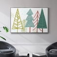 thumbnail image 2 of Modern Holiday Collection A - Framed Gallery Wrapped Holiday Canvas - 25 x 37 - Silver Frame, 2 of 9
