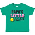 thumbnail image 3 of Inktastic Papas Little Pitcher Softball Girls Toddler T-Shirt, 3 of 5