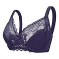 thumbnail image 6 of Wycnly Bras for Women,Womens Full Figure Bras,Plus Size Lace Bras for Women Comfort Lightly Lined Full Coverage Underwire Underwear Ladies Elder Pluh up Tshirt Bras, 6 of 6