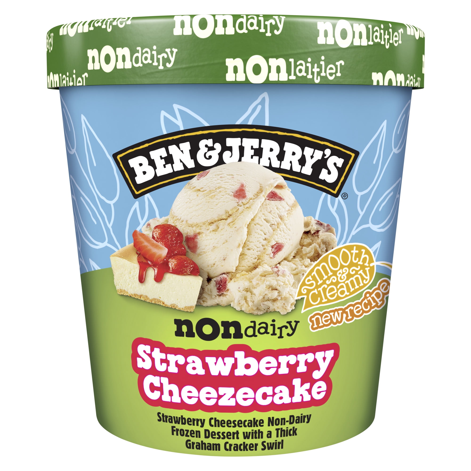 Dessert Glacé Non Laitier Ben & Jerry's Gâteau au Fauxmage à la Fraise 473 mL