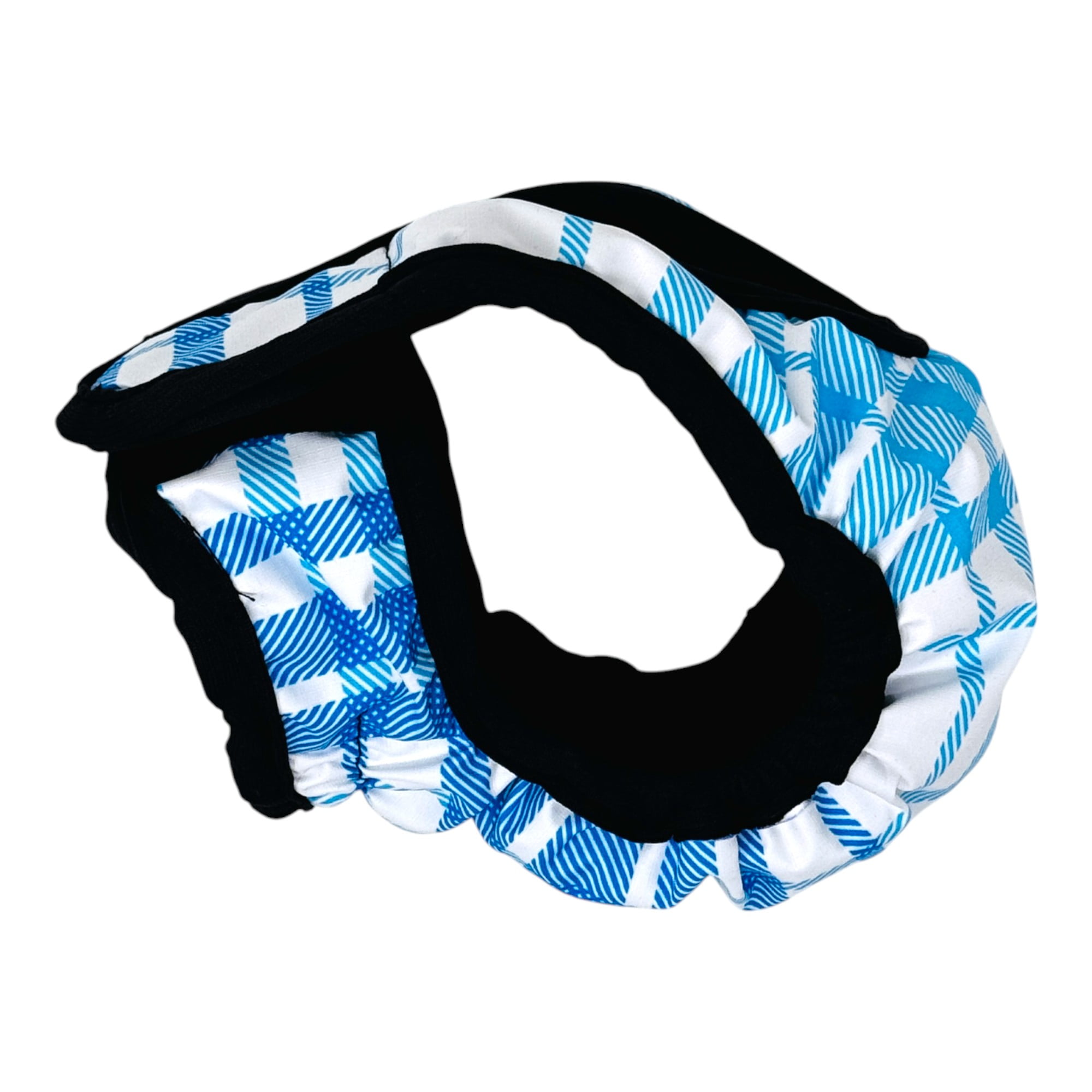 Barkertime Blue Plaid Cat Diaper Pull-up
