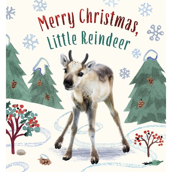 Pre-Owned Merry Christmas, Little Reindeer: A Board Book (Board book) 1419769499 9781419769498