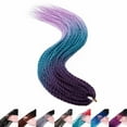 thumbnail image 2 of SEGO Synthetic Hair Senegalese Twist Crochet Braids Hair with Crochet Hooks 30 Strands/Pack Braiding Hair Extensions, 2 of 6