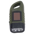 thumbnail image 2 of Linterna de manivela Solar alimentada por Emergencia LED antorcha portátil al Aire Libre para Escalar Camping Supervivencia Verde Militar, 2 of 14