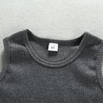 thumbnail image 4 of LLYWEY Girls Ribbed Tank Dresses, Toddler Baby Girls Solid Round Neck Sleeveless Summer Dresses Side Button Casual Sundress, Style BY-30, Gray, 2T, 4 of 7