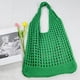 thumbnail image 4 of Bolso de hombro tejido para mujer, bolsa de comestibles, bolsa de compras de playa de verano de gran capacidad, 4 of 9