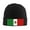 Black, variant on Mexican-Flag Beanie Hat Men Women Warm Printed Cap Knit Beanies Hats Outdoor Winter Black