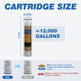 thumbnail image 3 of KAIYING 4 Pack Shower Filter Replacement Cartridges, KDF Hard Water Filtration for Handheld Shower Heads, 4.72 Inch, 3 of 6
