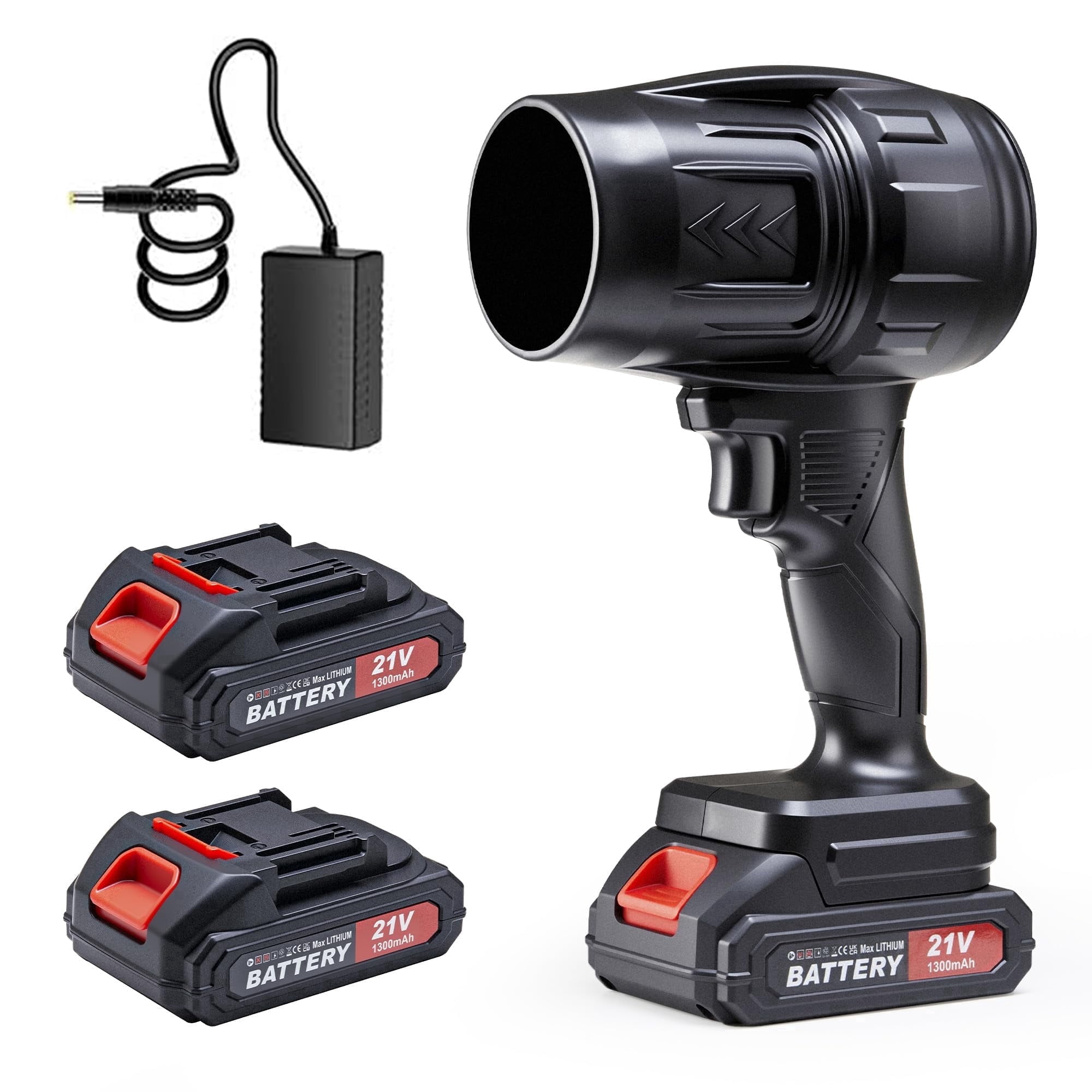 Yuquesen 21V Cordless Leaf Blower – 980,000 RPM Handheld With 2×4.0Ah Batteries, RL-002 2 thumbnail image
