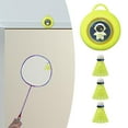 thumbnail image 6 of BAOSITY Hanging Badminton Trainer Badminton Training Interactive Toys 3 Balls Beginners Self Practice Training Device for Green, 6 of 8