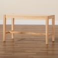 thumbnail image 7 of Baxton Studio Danyl Mid-Century Modern Oak Brown Finished Wood and Rattan Accent Bench,Wholesale Interiors, 7 of 7