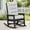Black Chair+Grey Cushion, variant on KINGYES HDPE Outdoor Rocking Chairs Set of 2,HDPE Patio Rocker for Porch,Black