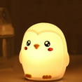 thumbnail image 3 of LED Night Light Cute Cartoon Penguin Silicone Touch Sensor Lamp For Kid with Remote Mini Cute Tabletop Lamp Creative Bedroom Decor Lamp, 3 of 13