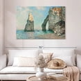thumbnail image 2 of Elephant Stock The Cliffs At Etretat 1885 Wall Art - Horizontal Canvas Wall Art - Living Room Wall Decor - Beach Canvas - Gray And Beige Decor By Claude Monet - 48" x 32", 2 of 8
