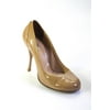 Pre-owned|Miu Miu Womens Patent Leather Round Toe Pumps Tan Size 38 8