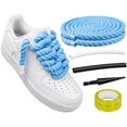 thumbnail image 1 of Cordones para zapatos Endoto Thick Rope para Air Force 1, color azul bebé, 10 mm, 1 of 7