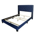 thumbnail image 6 of WHI Modern Soft Velvet Upholstered 60" Queen Bed in Blue, 6 of 8