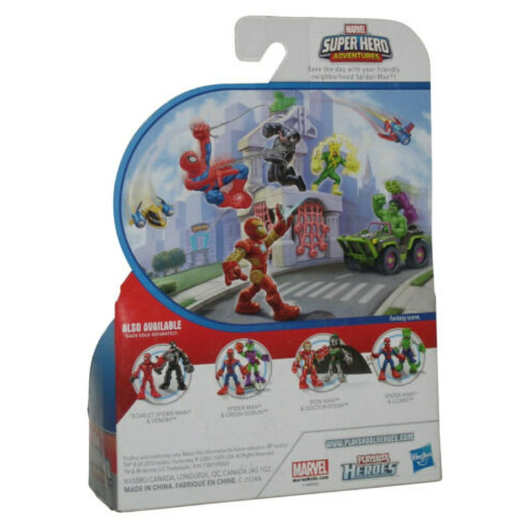 Playskool Heroes Marvel Super Hero Adventures Lot de 5 figurines d'action  de 12,7 cm, comprend Captain America, Spider-Man, 5 accessoires, à partir  de 3 ans, noir : : Jeux et Jouets