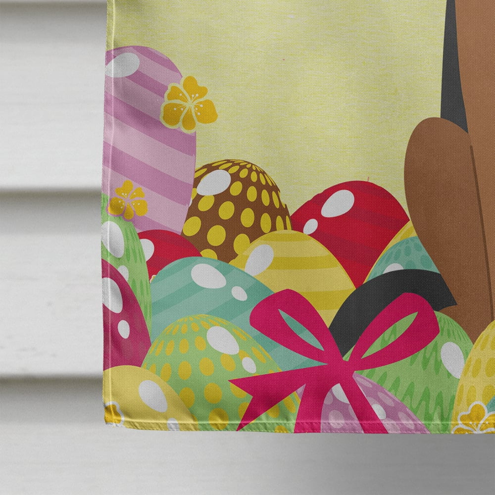 Easter Eggs German Shepherd Flag Canvas House Size