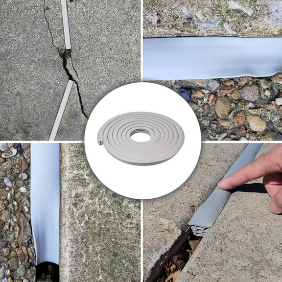 1-Inch x 50-Foot EPDM Rubber Expansion Joint Strip for Concrete Driveway Crack Repair and Replacement - Flexible Durable Filler for Long-Lasting Protection