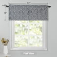 thumbnail image 5 of DriftAway Frances Linen Blend Blackout Valance Rod Pocket Window Curtain Valance, 50" x18", Gray, 5 of 7