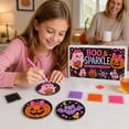 thumbnail image 6 of 4 Pack, Halloween Diamond Art Kits for Adults 4 Inch Halloween Crafts, Diy Pearl Diamond Painting Coaster Set for Fall Halloween Home Decor, Spooky Ghost Pumpkin Design, 6 of 7
