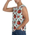 thumbnail image 3 of Pofeuu Insects Print Men's Muscle T-Shirt, Sleeveless, Muscle Tank, Classic Muscle Tee Top For Men Casual Sleeveless Muscle T-Shirt Trendy Clothes-3X-Large, 3 of 7
