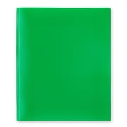 Pen+Gear 3-Prong 2-Pocket Poly Folder, Green