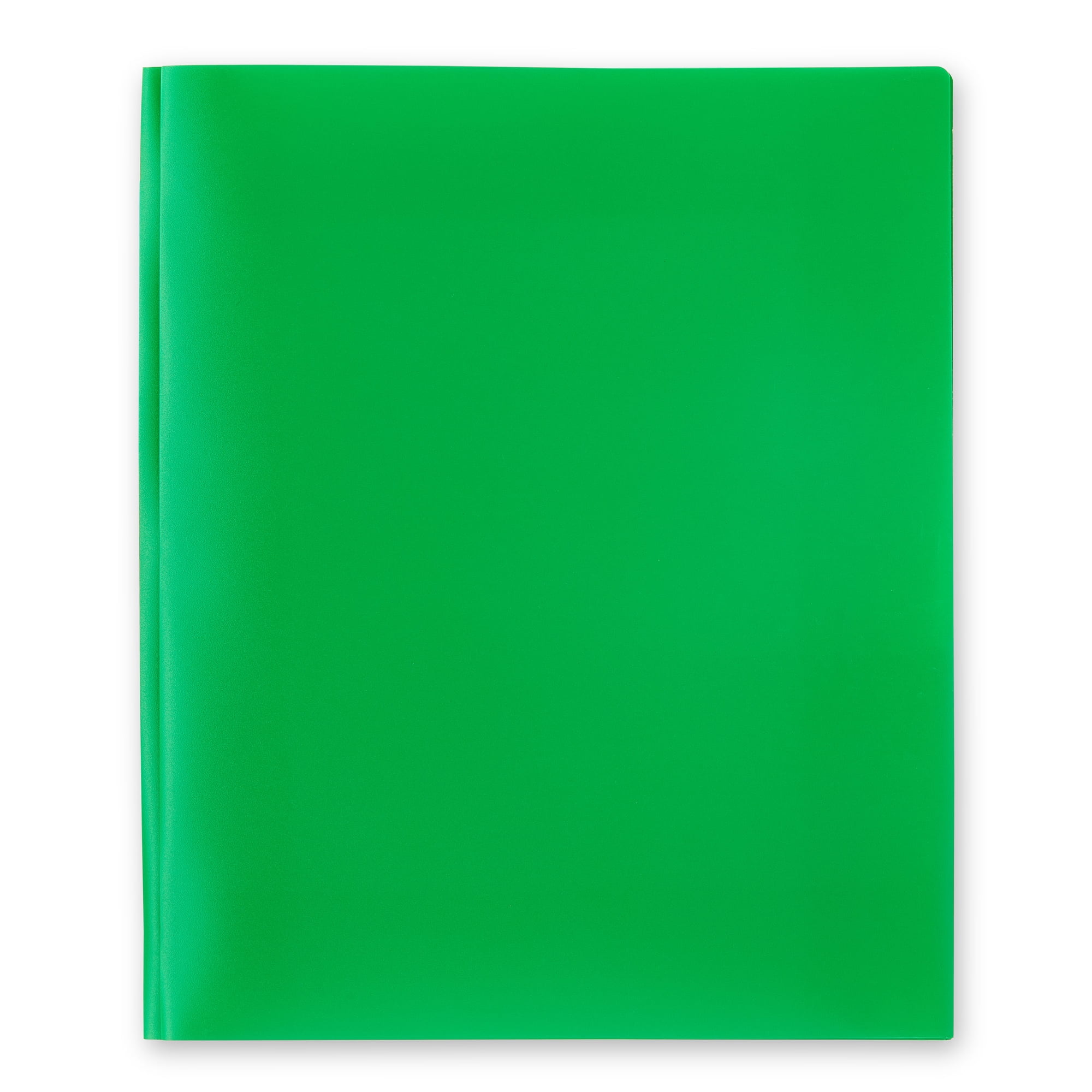 Pen+Gear Green 3-Prong Folder with 2 Pockets, 9.4 in x 11.4 in