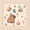 Brown Pink, variant on Manfei Kawaii Capybara Kitchen Curtains,Lovely Letter Print Black Out Curtains Pack of 2 (42x63 Each),Light Pink