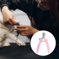 thumbnail image 2 of Cortauñas para mascotas de mango corto y duradero de 1 pieza Unique Bargains para gato y perro 4.72"x2.76" Rosa, 2 of 6