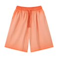 thumbnail image 4 of Cargo Shorts Male Heavyweight Distressed Shorts Washed 2 Tone Gradient Loose Oversize Athletic Shorts Men Orange XXL, 4 of 4