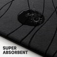 thumbnail image 2 of Juego de alfombras de baño YIHOUSE de espuma viscoelástica negra, 5 piezas, 2 of 8