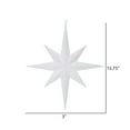 thumbnail image 2 of Vickerman 15.75" White Iridescent Glitter Bethlehem Star Christmas Ornament, 2 of 2