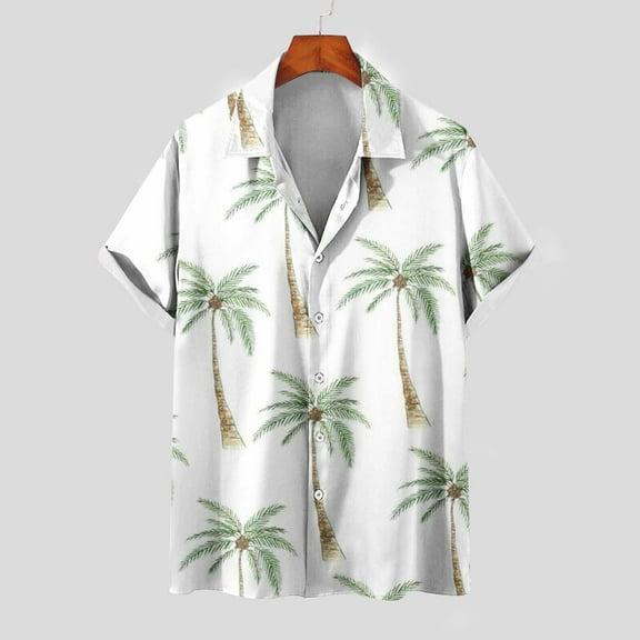 Njoeus T Shirts Men Tee Shirts Mens Hawaiian Shirts for Men Short Sleeve Beach Shirt Floral Summer Casual Button Up Shirts S-3Xl Mens White Tee Shirts