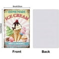 thumbnail image 2 of Ice Cream Vintage Metal Tin Sign 12x8" Sweets Dessert Metal Plaque Poster Wall Art Decor Tin Sign for Bar Club Restaurant Cafe Ice Cream Truck colorful DIY, 2 of 9