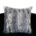 thumbnail image 3 of Plutus 20" x 36" Soft Plush Animal Faux Fur Luxury Throw Pillow in Blue, 3 of 3