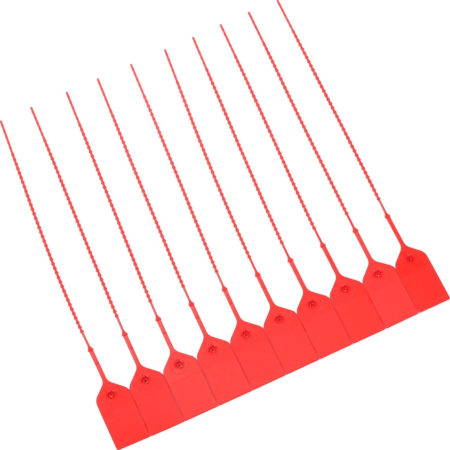 Global Industrial 670483RD Adjustable Extinguisher Tamper Seal, Red - 9 in. - Pack of 100