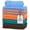 M-Blue/D-Rose/O-Rust/Teal/Brown, variant on Dan River Washcloth pack of 10 Soft Absorbent Cotton and Multipurpose White Wash Clothes for Face & Body - 11x11in