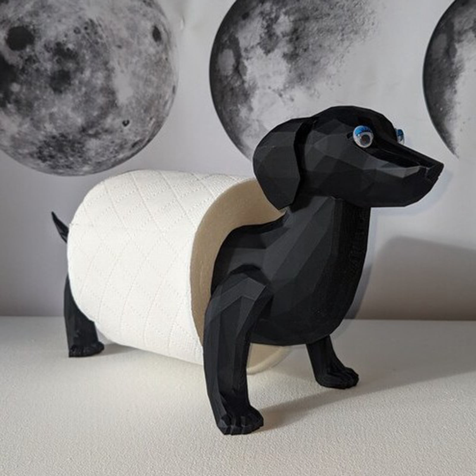Joernso Animal Toilet Paper Holder Freestanding Cartoon Sheep Toilet Roll Holder 3D Printed Pig Cat Loo Roll Holder for Bathroom Decor Tissue Roll Storage