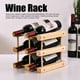thumbnail image 5 of Estante Para Vino, Estante Para Vino, Gabinete Para Encimera, Ahorro De Espacio, Apilable, Desmontable, 6 Botellas Para El Hogar, 5 of 7