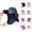 Navy, variant on Women's Packable UV Protection Sun Hat – Wide Brim Straw Beach Hat for Summer Fun, Vacation, and Outdoor Activities – Stylish, Lightweight, Ideal for Travel, Hiking, and Sun Protection