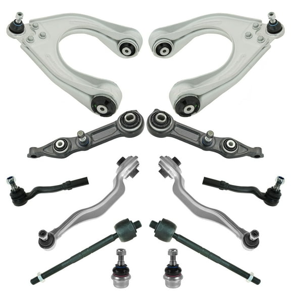 TRQ Front Suspension Control Arms Tied Rods Ball Joints Kit for Mercedes Benz PSA56100