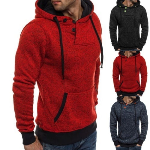 Stylish Men/'s Winter Hoodie Warm Hooded Sweatshirt Coat Jacket Outwear Sweater