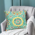 thumbnail image 5 of MAGPIE Set of 2 Throw Pillow Covers- 18"x 18"  Pillow cover Waterproof Decorative PillowCase NO INSERTS made of Polyester for Garden Sofa Living Room Bed Car(Cyan Circle), 5 of 6